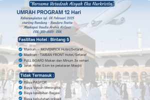π Paket Umroh 12 Hari Bersama Ustadzah Aisyah Eka Nurkristin